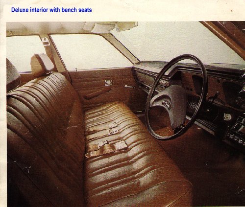 Bench seats in deluxe