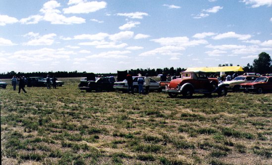 Some of the cars that came to the rememberence  day